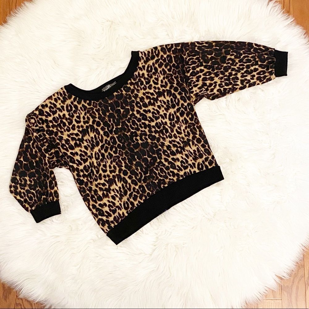 Exotic Animal Print Top with Lace Back